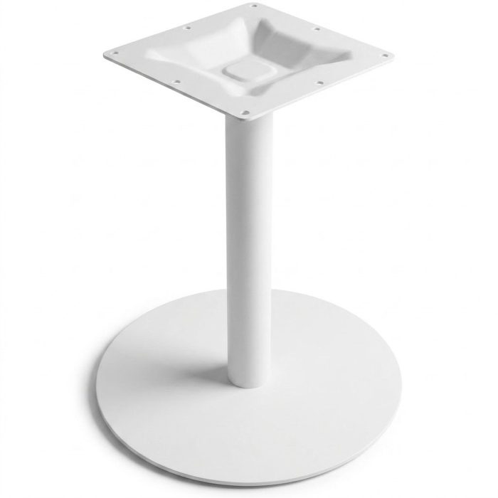 CL-BS24R Round Base Only 22" — White (M20 Collection, M20 series desk furniture) — Total Office Furniture