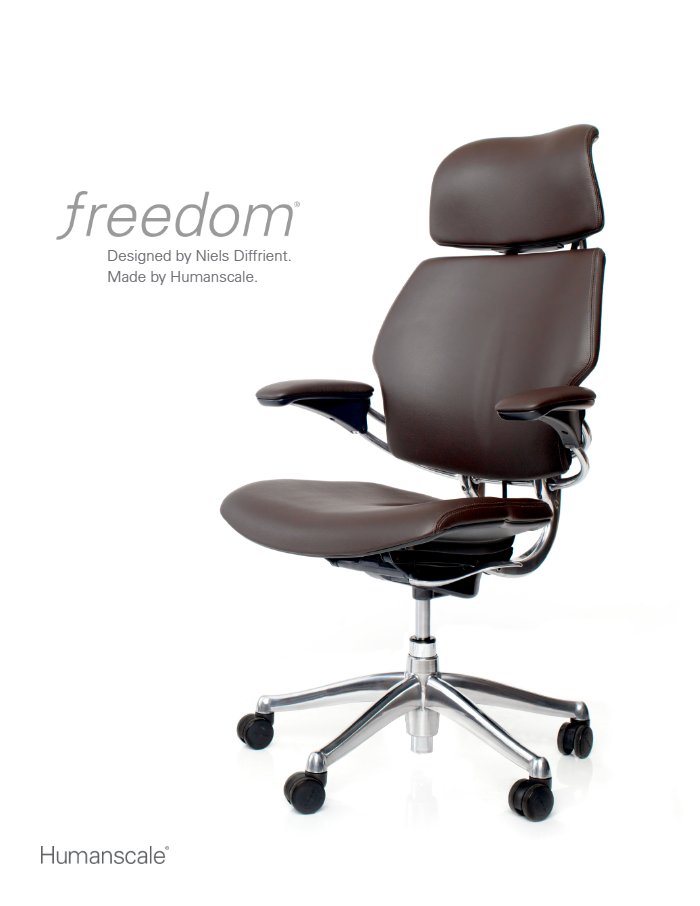 Freedom Task Chair brochure cover