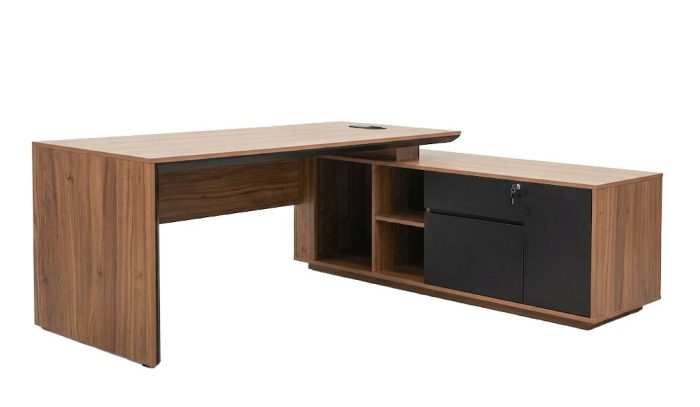 M20-RDC-2018 (Right Cabinet) L-Shaped Desk with Combo Cabinet (M20 Collection, M20 series desk furniture) — Total Office Furniture