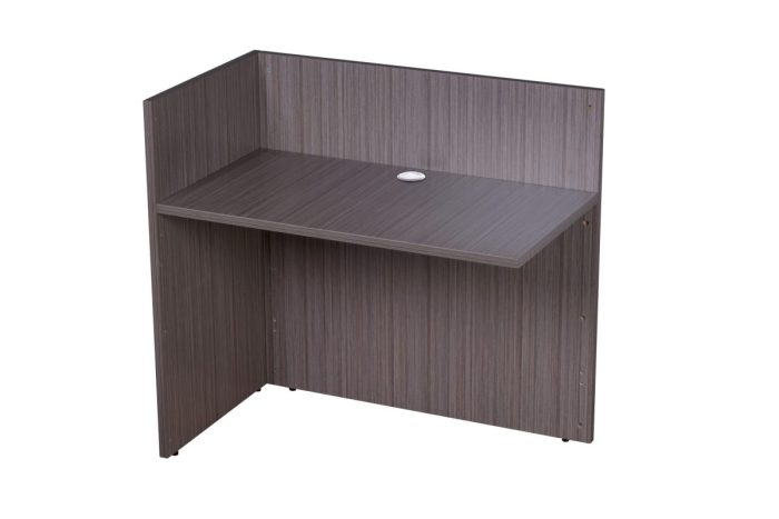TL-186 Reception Return — Driftwood (TL Collection, TL series desk furniture) — Total Office Furniture